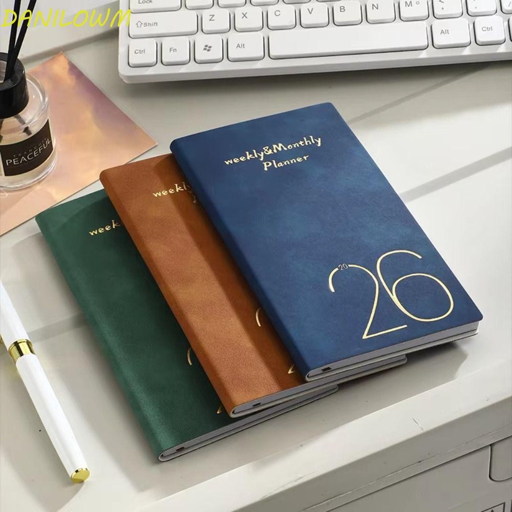 ดานิโลwm ก6สมุดวางแผน,ที่มีสีสันรายวันวางแผนเตือนหนังสือวาระภาษาอังกฤษ,ประสิทธิภาพสร้างสรรค์365วันปู