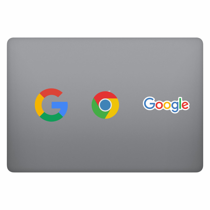สติ๊กเกอร์ศิลปะ 3 ชิ้น google google/chrome สติ๊กเกอร์คอมพิวเตอร์แล็ปท็อป mac บุคลิกภาพบางส่วน สติ๊ก