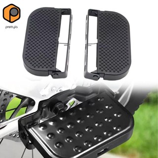 แป้นเหยียบสำหรับล้อหน้าจักรยานไฟฟ้า ออกแบบพับเก็บได้ มีแผ่นก…