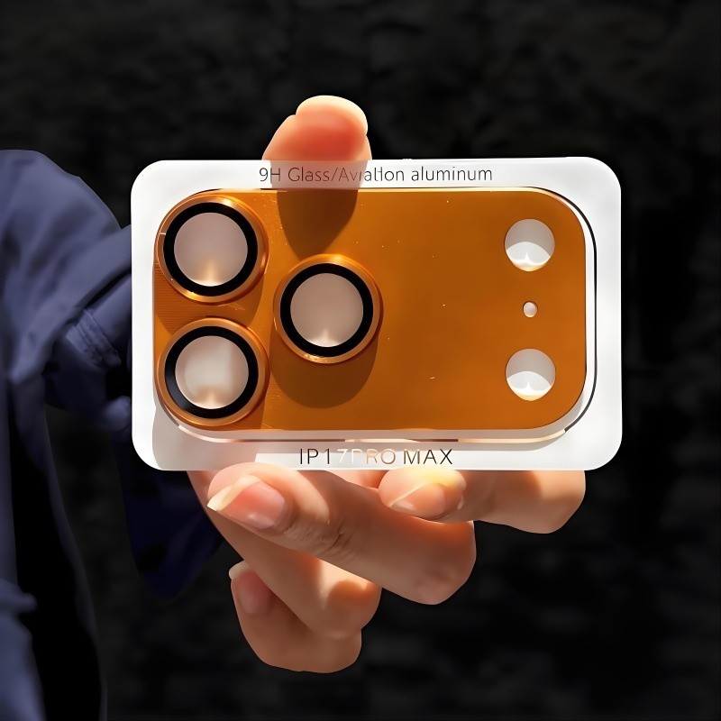 ฟิล์มเลนส์โลหะ compatible For iPhone 17 Pro Max Lens protector film