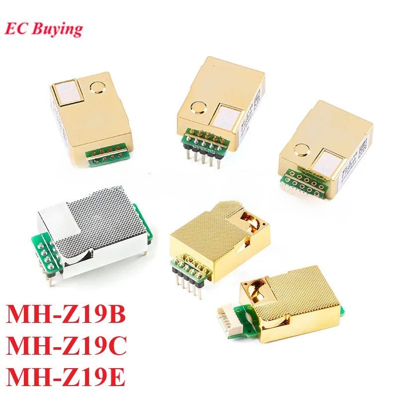 MH-Z19 MH-Z19C MH-Z19B MH-Z19E IR อินฟราเรด CO2 เซนเซอร์โมดูลคาร์บอนไดออกไซด์เซ็นเซอร์แก๊ส NDIR CO2 Monitor 400-5000 0-5000ppm UART
