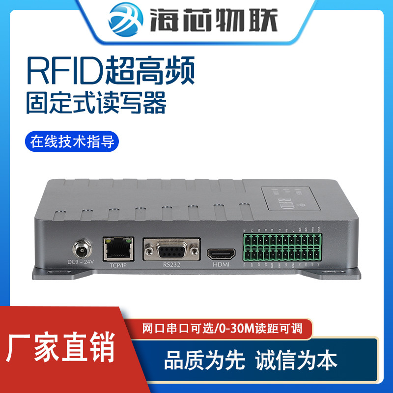 RFID Long-Distance Multi-Channel 6C6B Protocol UHF Reader เครื่องอ่านการ์ดการกําหนดค่าสูง UHF Split 