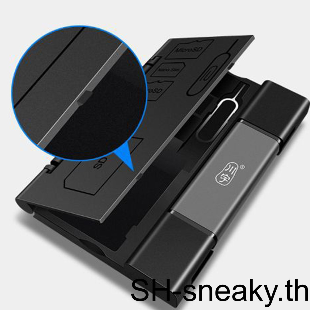 USB 3.0 Multi-Card Reader พร้อม SIM Memory Reader Storage Pin Box Card โทรศัพท์มือถือ