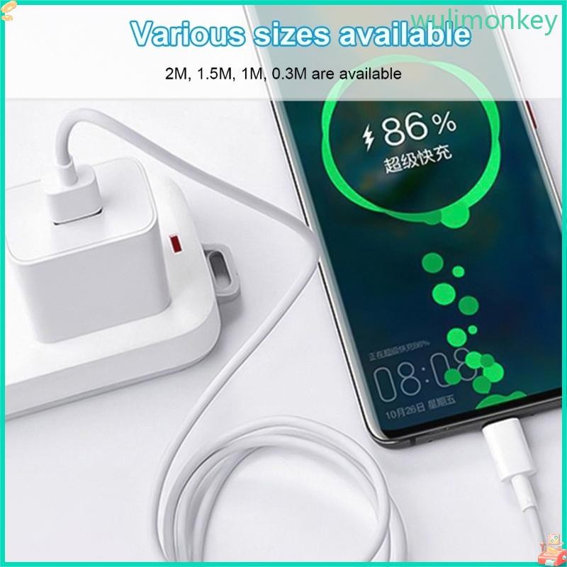 WU สะดวกสาย USB C ยาวประเภท C ถึง USB A สายชาร์จข้อมูล 6AFast Charge ขั้วต่อตรงลวดสั้นเปลี่ยน