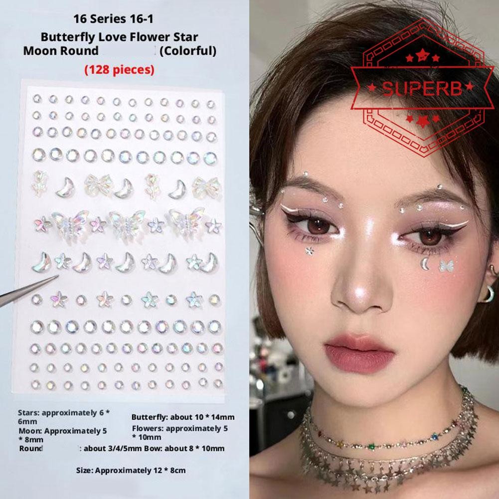 3d Butterfly Love Flower Aurora Butterfly สติ๊กเกอร์เด็ก สติ๊กเกอร์ สติ๊กเกอร์ Star Eyebrow C4a7