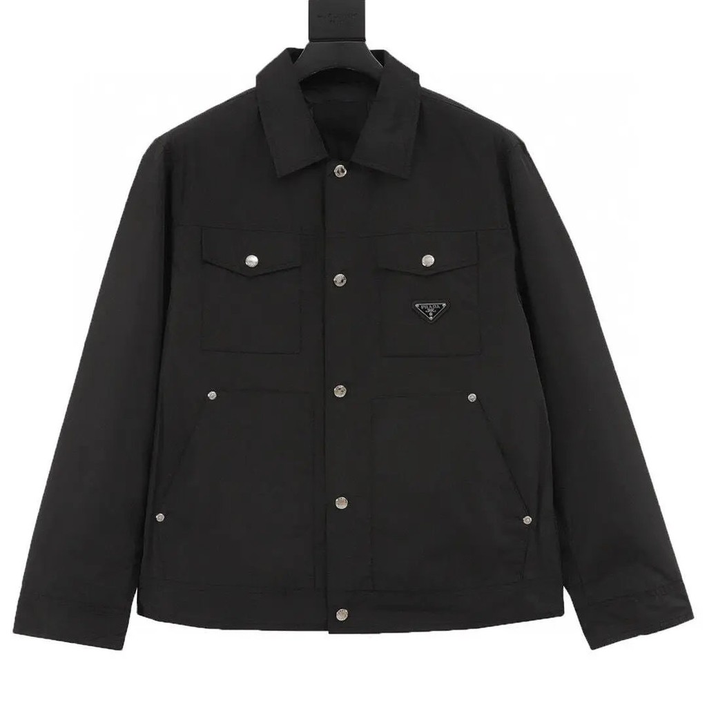 Prada Four-Pocket Red Lapel Jacket Unisex JXDG