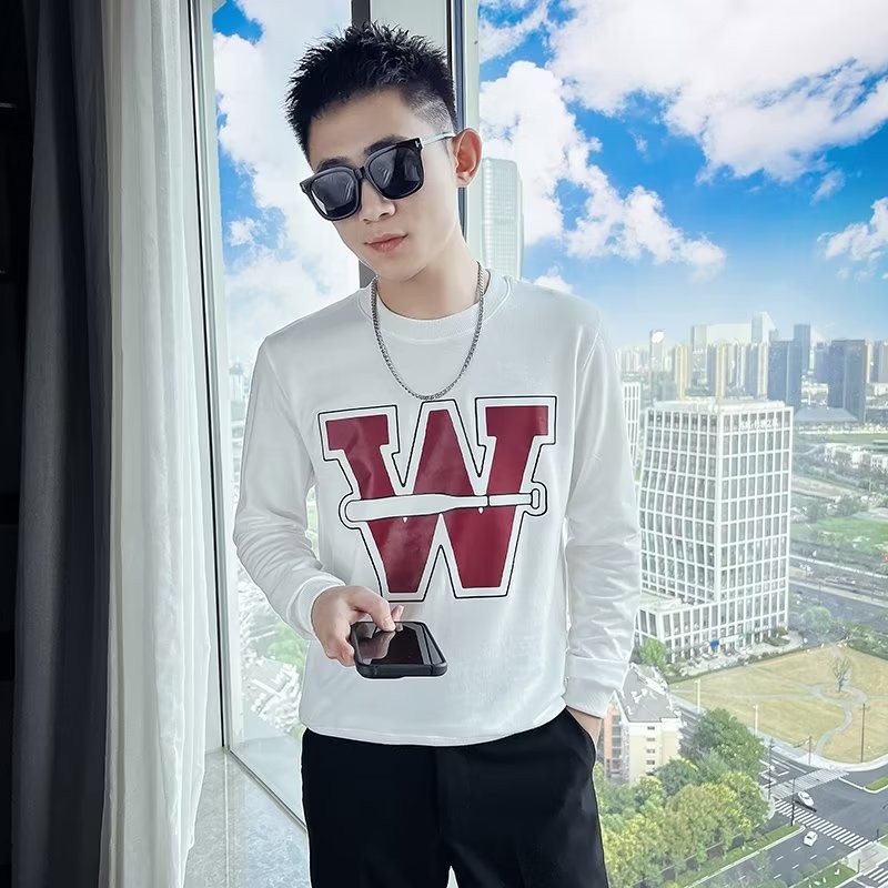 COD 2025 Men's Sweatshirt Spring Autumn Trendy Brand Ins Versatile Long Sleeve T-shirt Inner Wear Ca