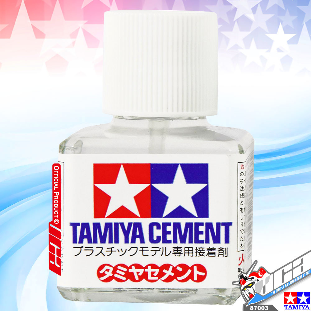 TAMIYA 87003 CEMENT 40ML พลาสติกรุ่น STICK GLUE REPAIR FIX ACTION รูปของเล่น VCA GUNDAM