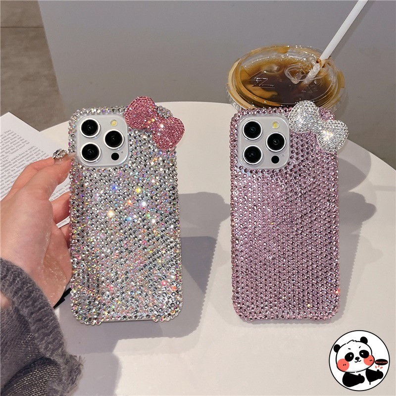 หรูหราเพชรBlingเคสโทรศัพท์สําหรับOPPO Reno 14F 14 13 13F 12 12F 11 11F 10 9 8 6 5 4 Pro Plus 8T 8Z 7 7Z 6Z 5Z 5F Lite 3 Pro 2Z 2F ZกลับGlitter ปกน่ารักโบว์ปลอกนุ่ม