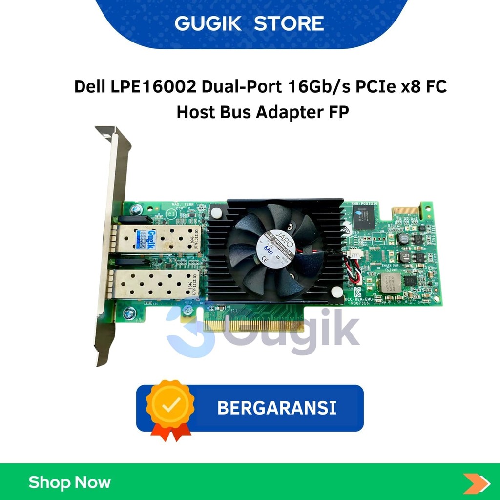 Dell LPE16002 Dual-Port 16Gb/s PCIe x8 FC อะแดปเตอร์โฮสต์ Bus FP
