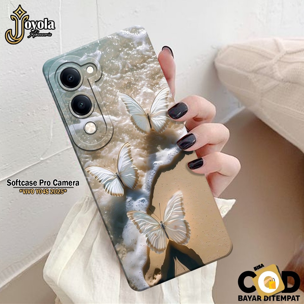 เคส HP ล่าสุด VIVO Y04S 2025 - เคสแฟชั่นผีเสื้อ - เคส VIVO Y04S 2025 Softcase - กล้อง Pro - เคส VIVO
