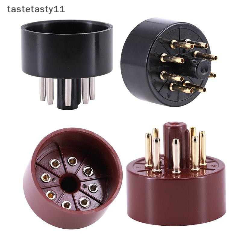 TA 1 PCS 8Pins Bakelite Tube Socket S8AES Bakelite Tube Base สําหรับ EL34C EL34 สูญญากาศหลอดเครื่องข