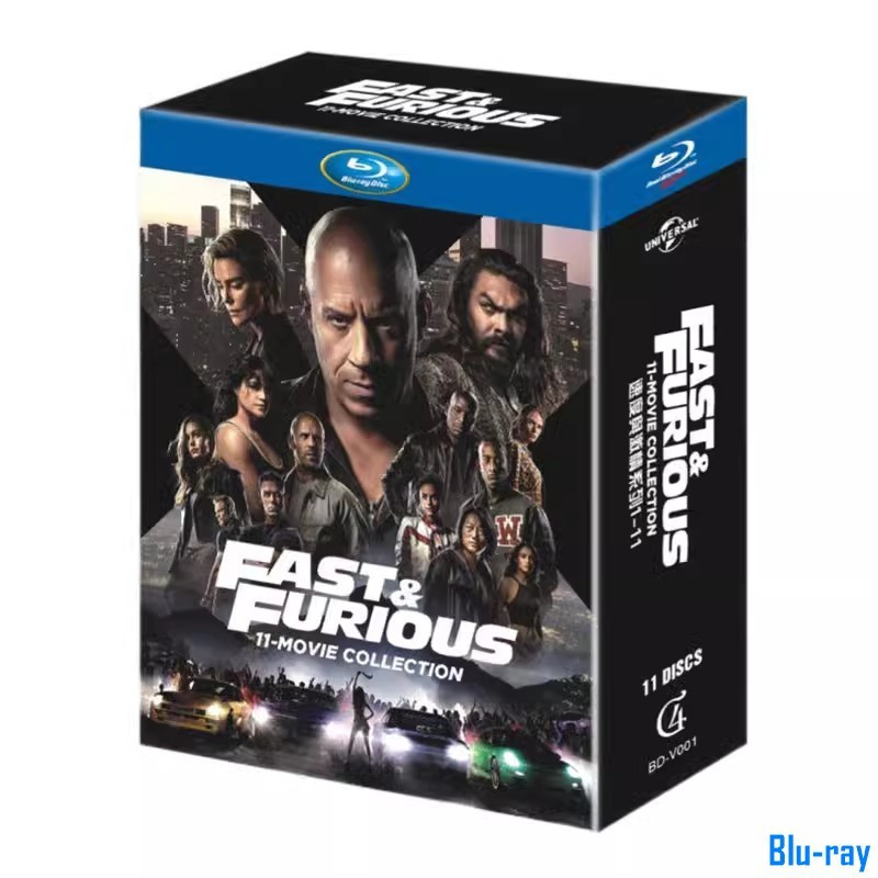 [BRAND NEW SEALED] American Movie Fast & Furious 1-10 + Hobbs And Shaw Box Set 11-Disc Blu-ray Boxed