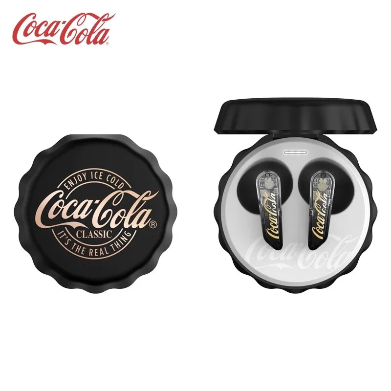 Coca-Cola Coca-Cola T13 Bottle Cap Design ชุดหูฟังบลูทูธ Semi-In-Ear กีฬาสบายผู้ชายผู้หญิง...