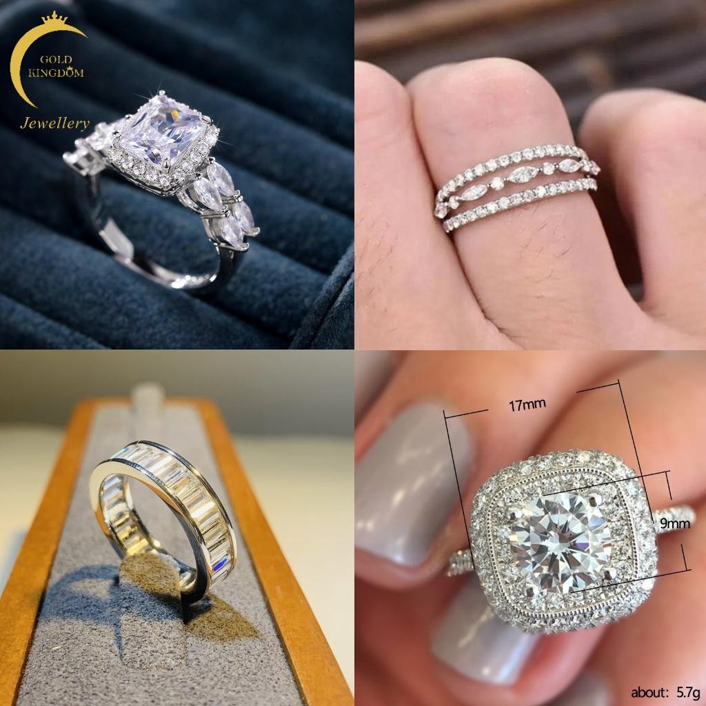 GK เครื่องประดับของขวัญที่ดีที่สุด Simple Shiny Ladys แหวน Minimalist Design แฟชั่นสไตล์หรูหราสําหรั