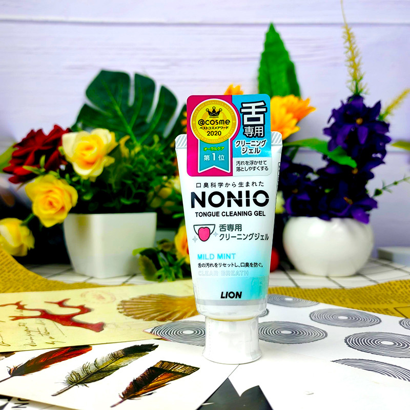 ญี่ปุ่นนําเข้า LION NONIO NONIO เจลเคลือบลิ้นยาสีฟันล้างลิ้นเจลทําความสะอาดเคลือบลิ้นฆ่าเชื้อ 45g