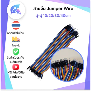 สายจั๊ม Jumper Wire ผู้-ผู้/ผู้-เมีย/เมีย-เมีย 10/20/30/40cm สายจัมป์ สายจั้ม สายจั้มเปอร์ SNP-00071