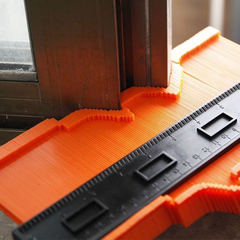 Universal Multi-Function Profiler Profiler Contour Gauge Caliper Profiler ขยายไม้โปรแทรกเตอร์งานไม้ 