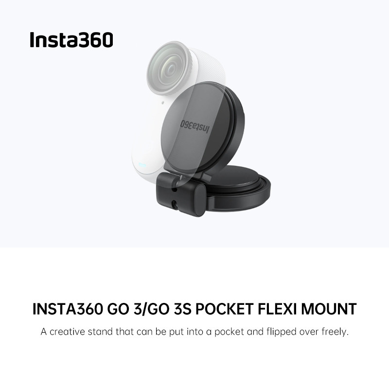 Insta360 GO 3S กระเป๋า Flexi Mount ฐานแม่เหล็กเหนียว 360 หมุน Ball Head สําหรับ 