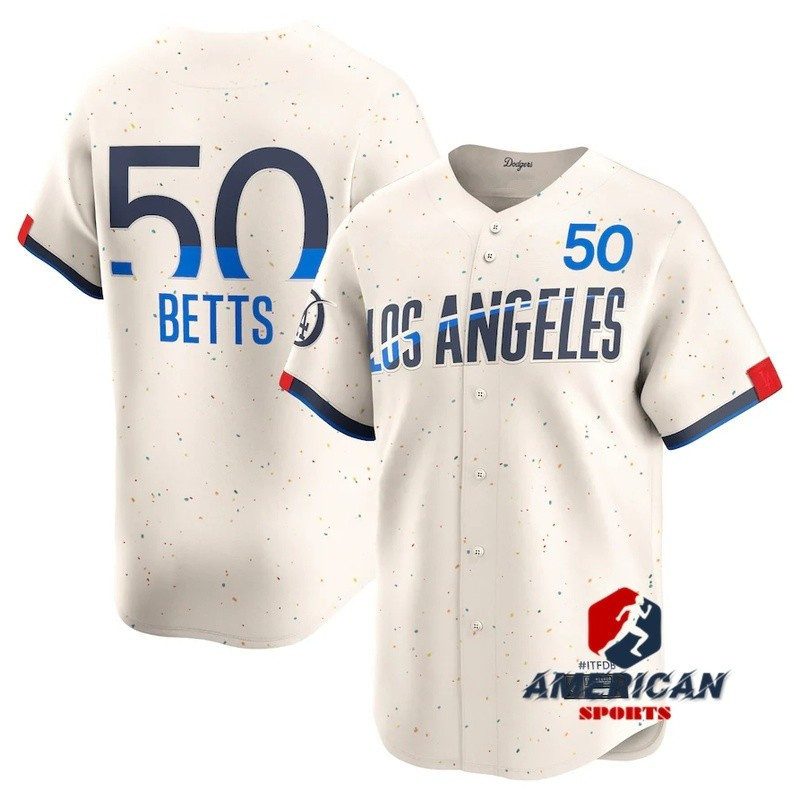 2024 MLB Los Angeles Dodgers City Connect Cream Baseball Jacket
