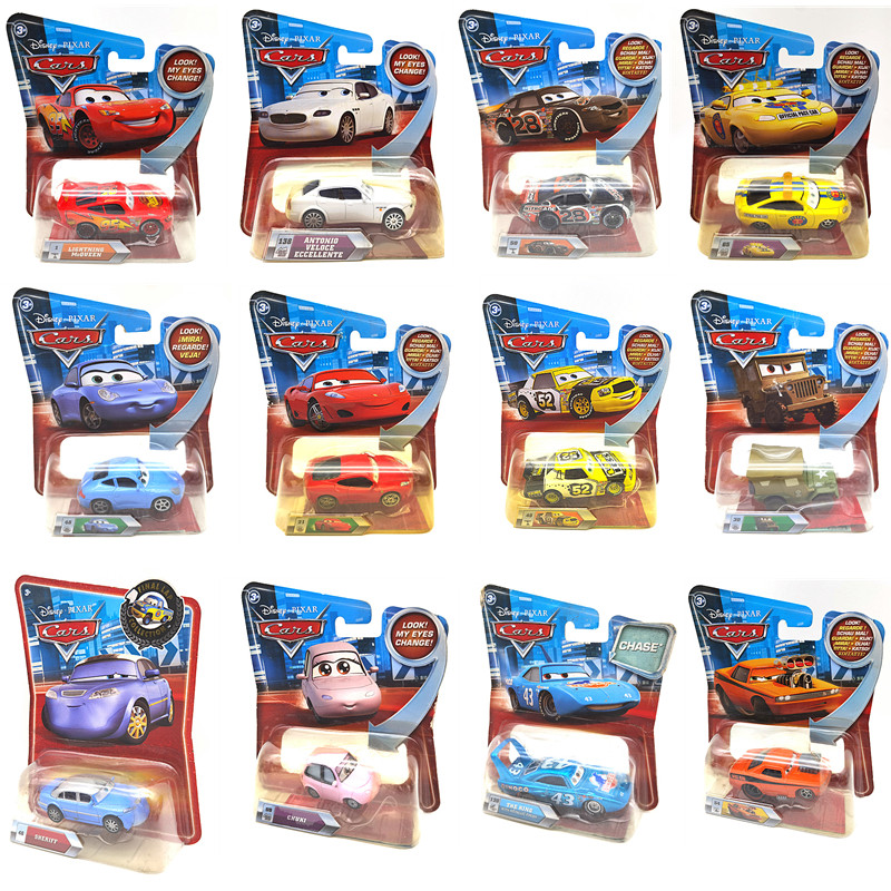 Racing Story Eyes Moving Alloy Car Mattel Toy Car กระพริบตา Car Story McQueen Sally Box