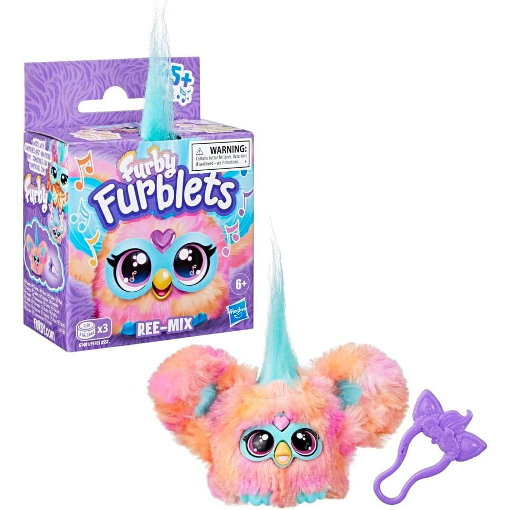 45+ Sounds & Music, Speaks Only Furbish, ของเล่นตุ๊กตาอิเล็กทรอนิกส์ Coral Furby Furblets Ree-Mix Mi