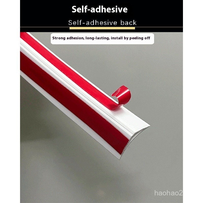 PVC Self-Adhesive Round Corner Trim Floor/Wall/Cabinet Edge Sealing Strip | คิ้วมุมรูปส่วนโค้งสําหรับพื้นไม้, ตู้เสื้อผ้า Trim & Triangle Edge Finishing HDQE - รูปที่ 6