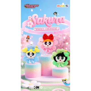Powerpuff Girls Sakura Plush พวงกุญแจ charm สำหรับกระเป๋าและของขวัญ
