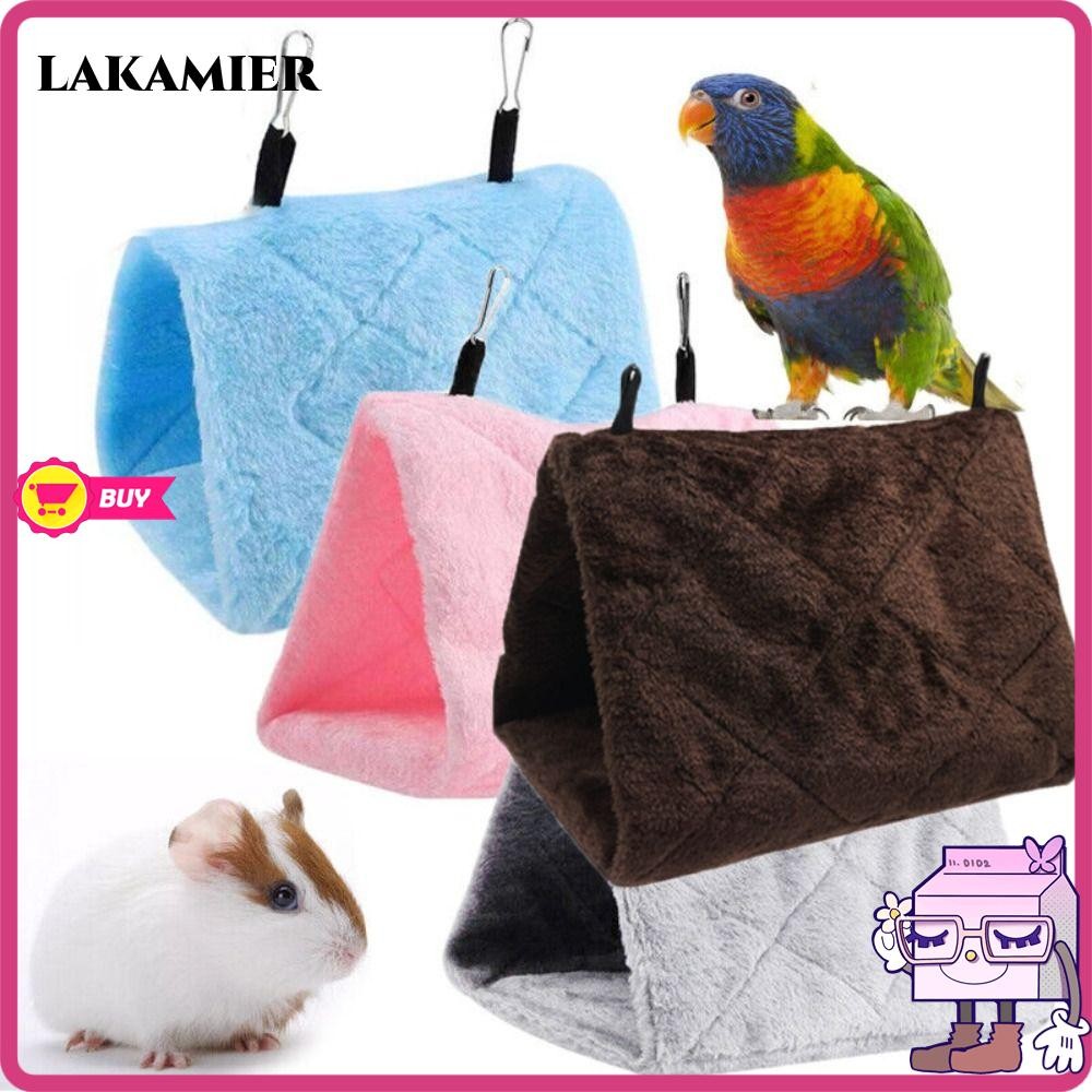 LAKAMIER เต็นท์นกแก้ว Starling Plush Sleep Happy Hang Cave Bed