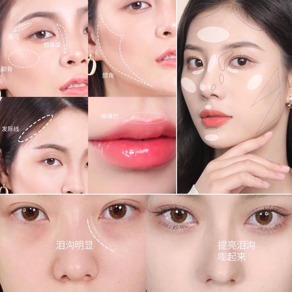 5494 NOVO โนโวเฉดดิ้ง ไฮไลท์ คอนทัวร์ เนื้อครีม แบบแท่ง 2 หัว ปกปิดรอยสิว รอยคล้ำ หน้ามีมิติ ติดทน กันน้ำ กันเหงื่อ ราคา ถูกที่สุด ดีลบีเคเค แกลเลอรีภาพที่ 6