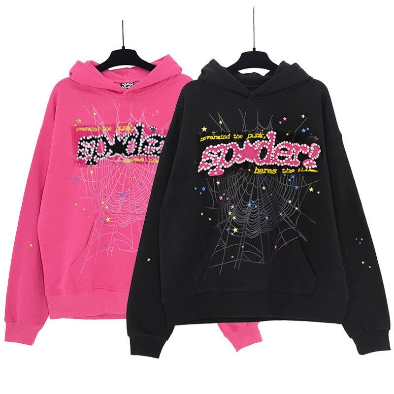 高品质Sp5der卫衣美式กีฬา连帽衫---คุณภาพสูง