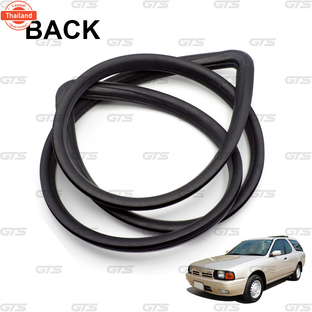 iBarod คิ้วยางขอกระจก ยางขอกะจกหลัง 1 ชิ้น สีดำ สำหรั Nissan AD,NV,Tsubame, Y10 Pick UP year 1990-19