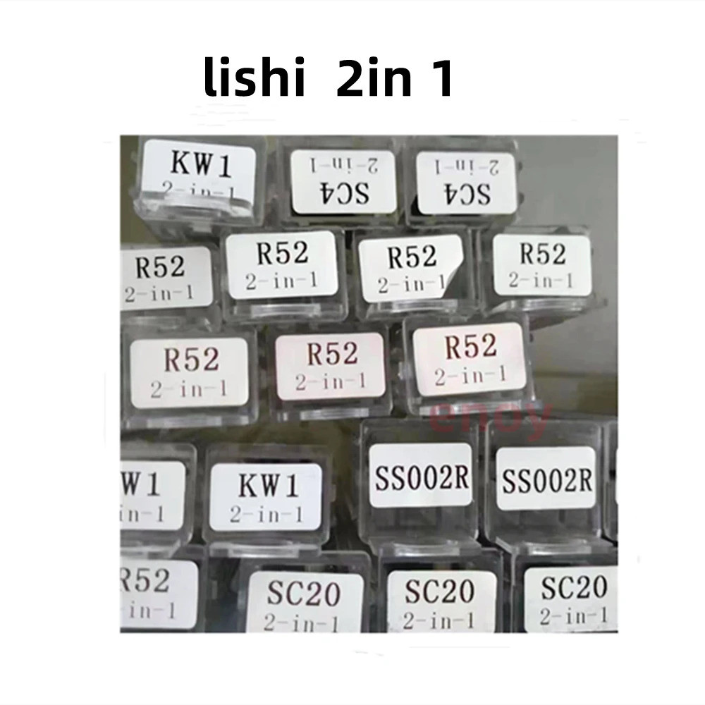2in 1 lishi 2in 1 เครื่องมือ R52 R52L KW1 KW5 SC1 SC4 LW4 LW5 SS002PRO TE2 BE2-7 MISI SC20 SS001 S12