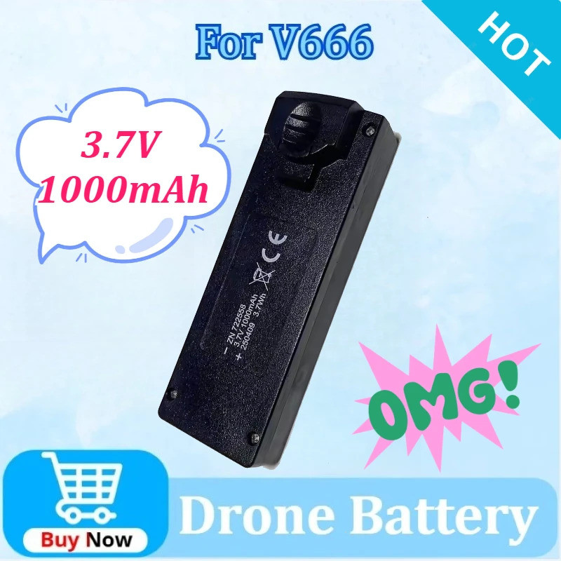 อัพเกรดใหม่ 3.7V 1000mAh เปลี่ยน Drone แบตเตอรี่สําหรับ SG800 PRO V666 8K Drone อุปกรณ์เสริมอะไหล่ที