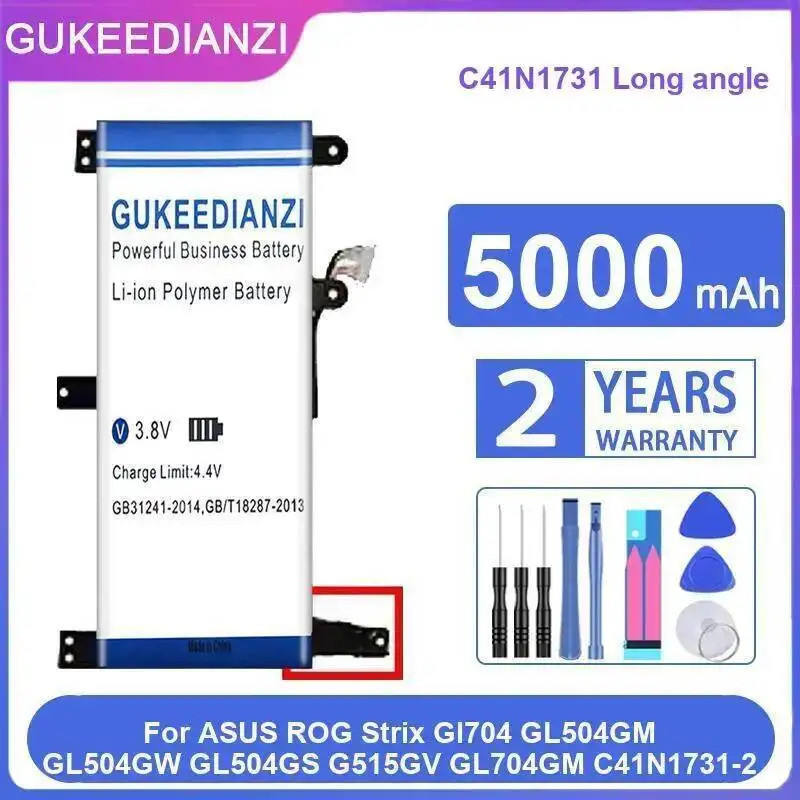 สําหรับ Asus Rog Strix Gl704 GL504GM GL504GW GL504GS G515GV GL704GM C41N1731-2 แบตเตอรี่แล็ปท็อป C41