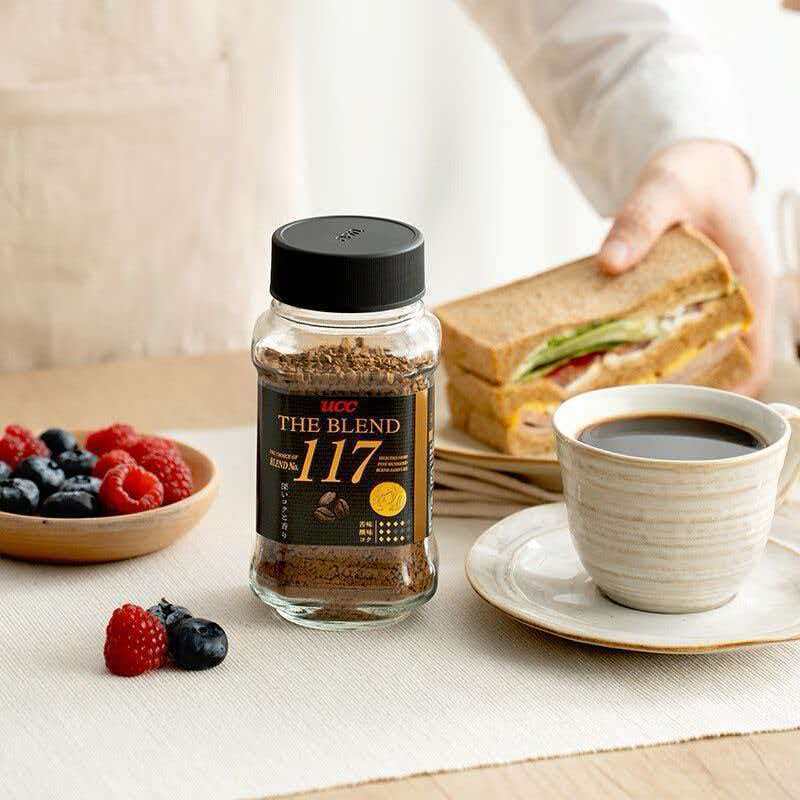 นําเข้า ucc117 Black Coffee Yoshishi Freeze-Dried Coffee Powder Instant American UCC114 ขวด 70g EXZG