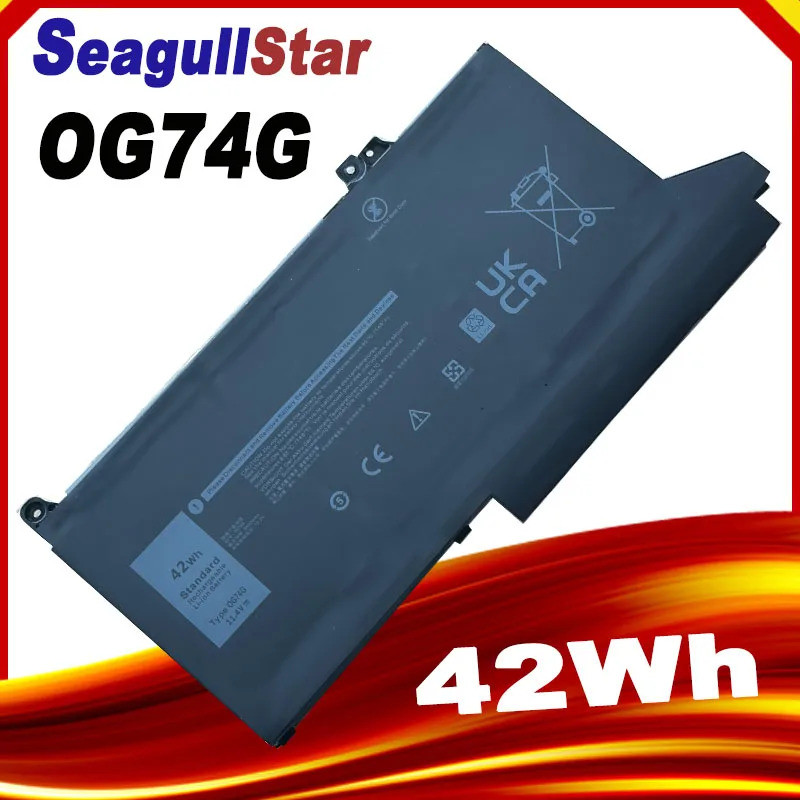 แบตเตอรี่แล็ปท็อปใหม่ 0G74G สําหรับ Dell Latitude 5300 5310 7300 7400 Series โน้ตบุ๊ค OG74G 02PFPW 1