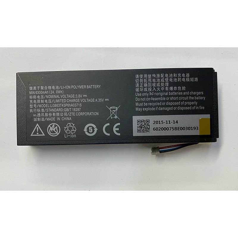 เหมาะสําหรับ ZTE ZTE MF97V SPro2 แบตเตอรี่โปรเจคเตอร์ Li3863T43P6HA03715 แบตเตอรี่