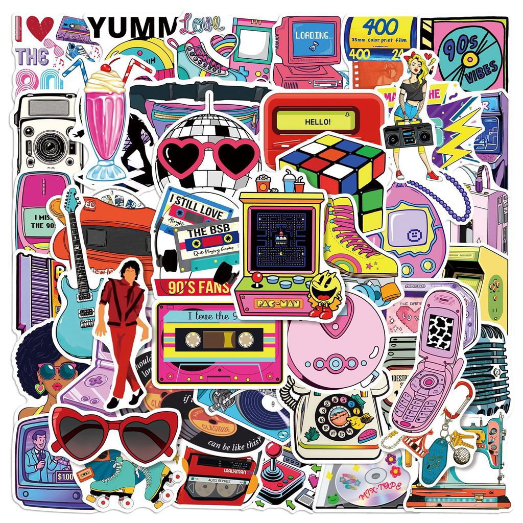 ❉ 80s 90s Mixed Games Cartoon Series 02 สติ๊กเกอร์ ❉ 50 ชิ้น/เซ็ตกันน้ํา DIY Fashion Decals สติ๊กเกอ