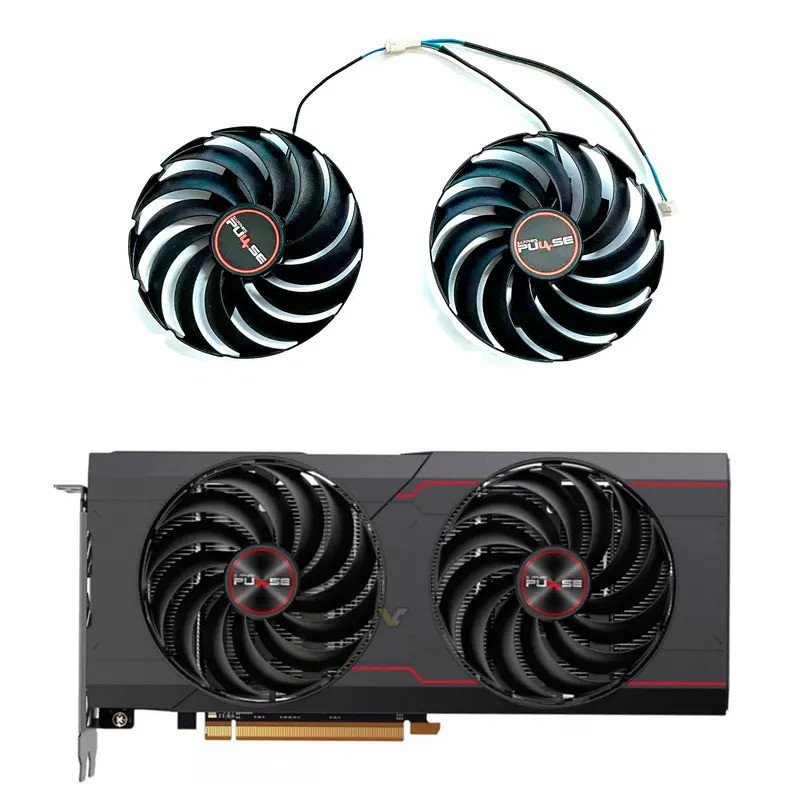 * ยี่ห้อใหม่ 95 มม.4PIN CF1010U12D RX6700XT GPU พัดลมสําหรับ SAPPHIRE Radeon RX6700 PULSE OC กราฟิกก