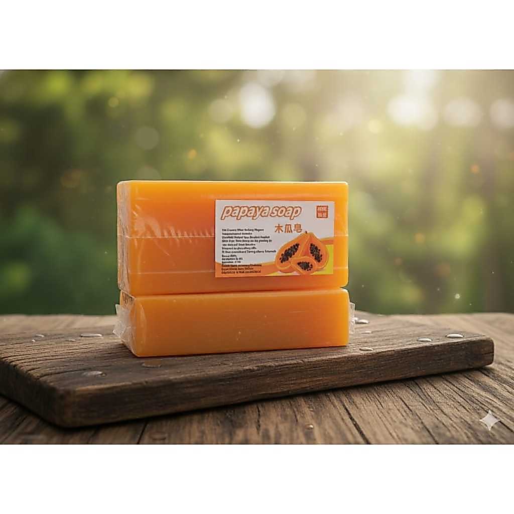 PAPAYA AROMA WASHING SOAP/สบู่ดาวเรือง
