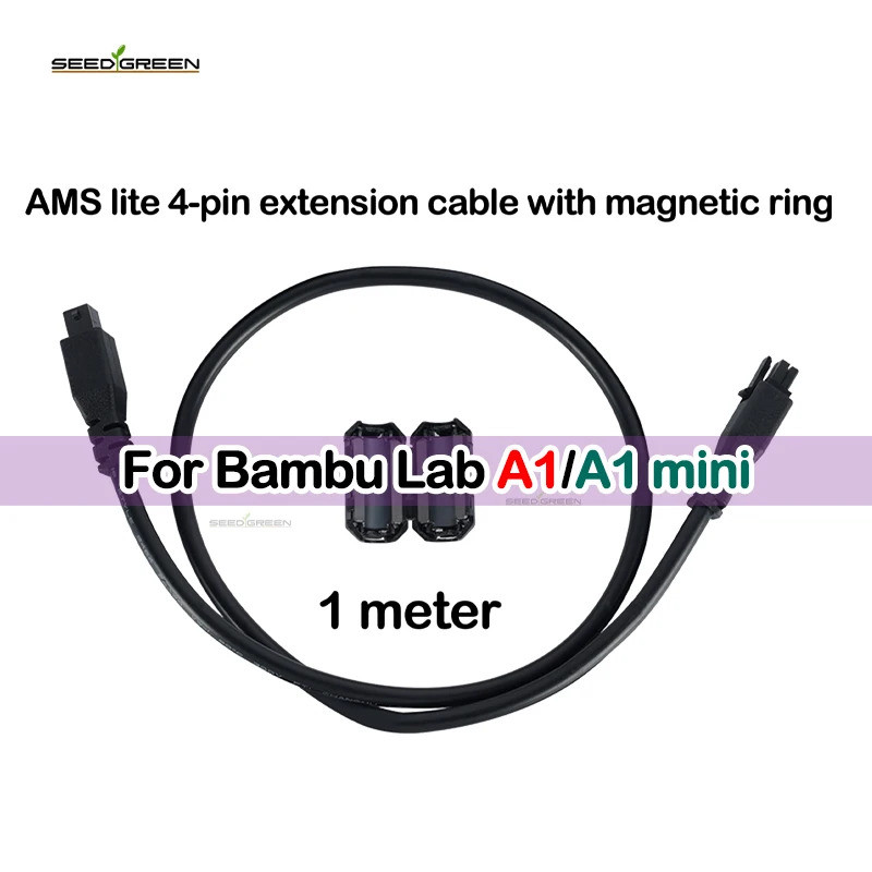 สําหรับBambu Lab AMS Lite 1M 4-pinสายต่อสําหรับBambulab A1/A1mini 3Dเครื่องพิมพ์