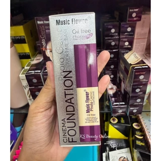 รองพื้น มิวสิค ฟลาวเวอร์ Music Flower Photo Genic Overtime Base Oil Free Foundation ขนาด 30 ml.