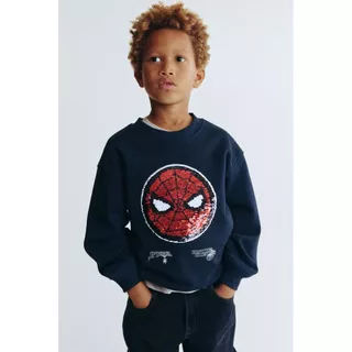 H&M(เอชแอนด์เอ็ม) เสื้อสเวตเตอร์พิมพ์ลายแบบโอเวอร์ไซส์ Boys Oversized printed sweatshirt 1117459_22