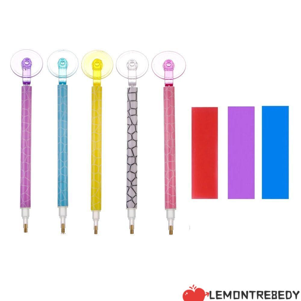 LEMONTRE8EDY เพชรจิตรกรรมชุดปากกา,เย็บปักถักร้อย Cross อุปกรณ์เสริมเจาะปากกา Roller, DIY Roller เครื