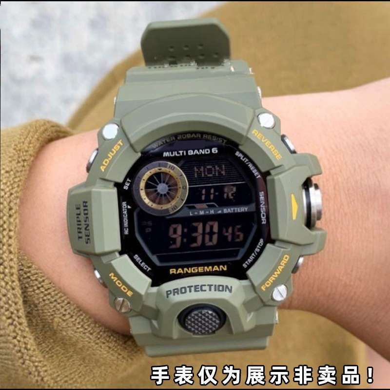 สายรัด เหมาะสําหรับ Casio Series 3410 GW-9400 GW-9400DCJ สายซิลิโคนเรซิน