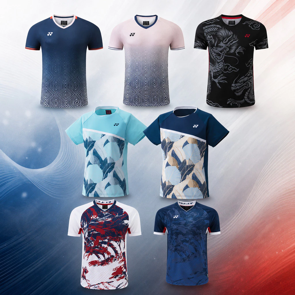 รวมเสื้อแบดรุ่นโอลิมปิก2024 ทีมเกาหลีใต้และทีมJPชาติอื่น ผ้าระบายอากาศดี พร้อมส่ง โกดังไทยรับประกันคุณภาพ