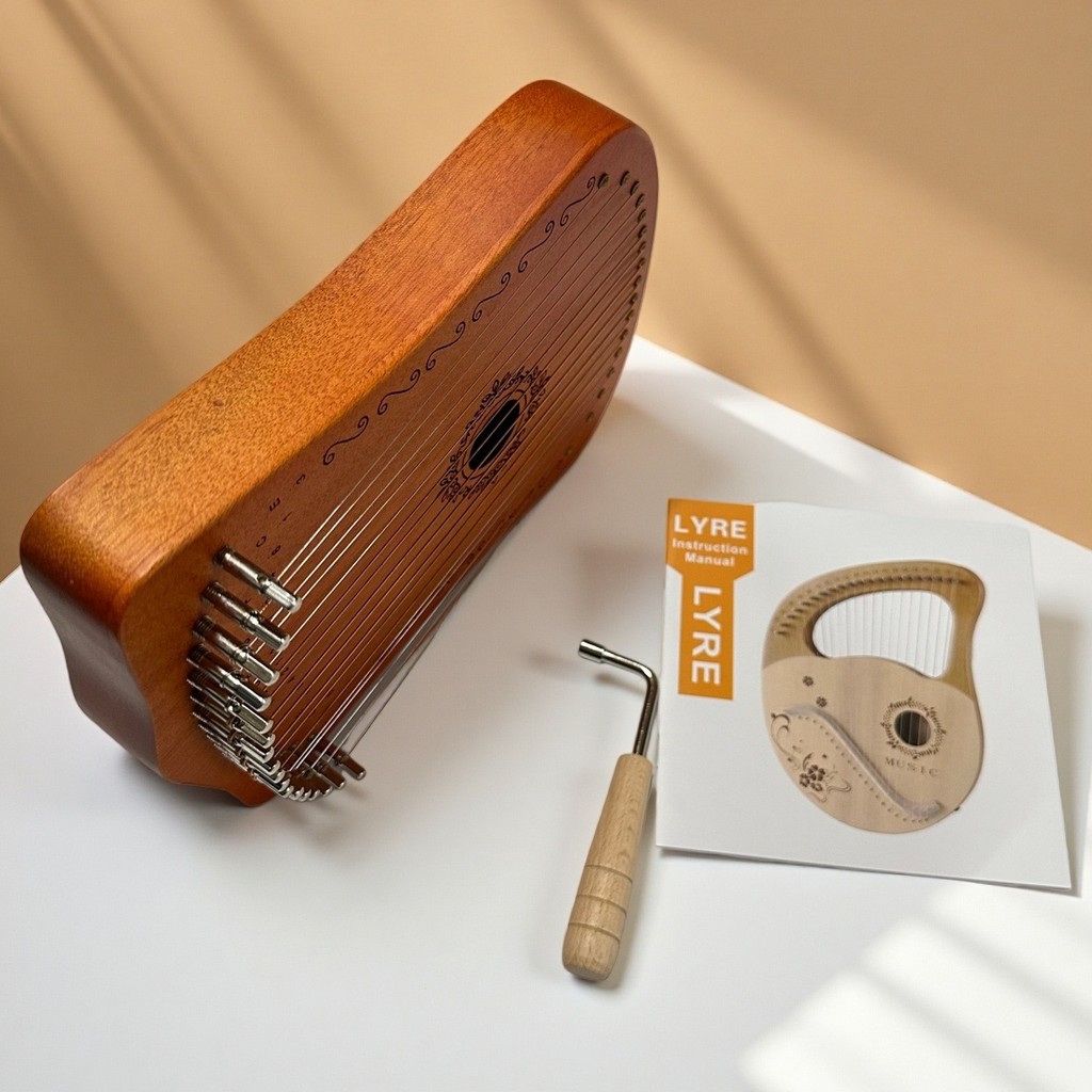 Lyre 17-String Small Harp Playing Dial Instrument lyre 17-Tone lyre