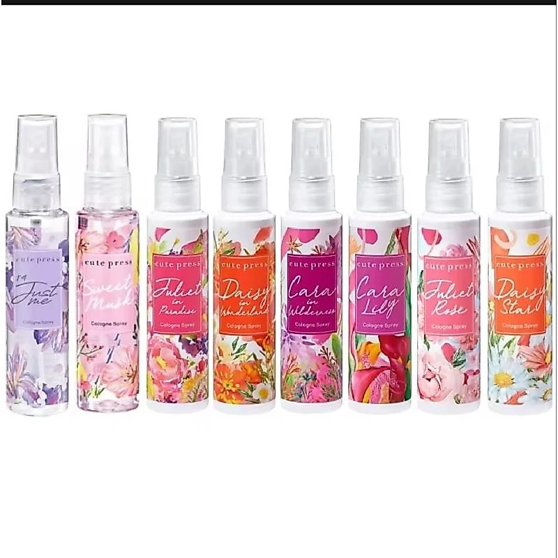 *ของแท้* Cute Press Sweet Musk Cologne Spray คิวเพรส,จัสมี,คาร่าลิลลี่,จูเลียตโรส,เดซี่สตาร์ 60 ml