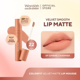 WARDAH Lip Cream Colorfit Velvet Matte Lip Mousse Lip Cream Korean Blur Anti Crack Tahan Lama 24 Jam Tidak Lengket Tekstur Creamy Liptint Lip Stain Lipgloss Lip Tint Lipstik Lipcream Longlasting Waterproof Dry Lips Smooth - Makeup